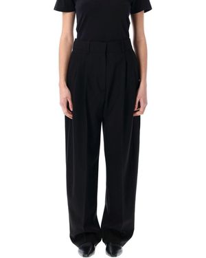 Amomento Wool Wrap Pants in Black | Lyst