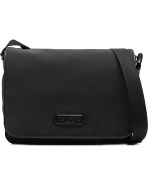 TOM FORD正規品/関税送料込み Medium messenger bag TOM FORD - Leather-Trimmed Suede Messenger Bag TOM FORD