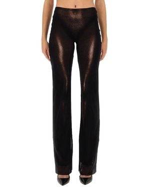 Jean Paul Gaultier Pants With "Body Dust" Print - Black