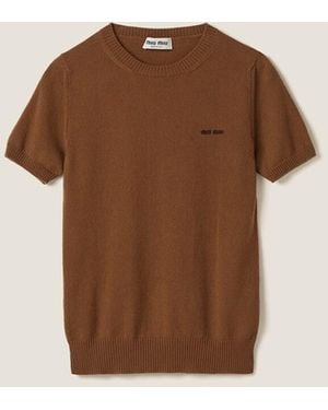 Miu Miu Cashmere Jumper - Brown
