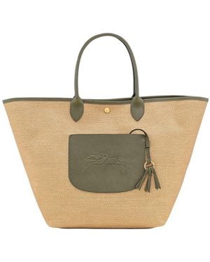 Longchamp Basket Bag "la Pliage" L - Natural