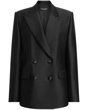 Dolce & Gabbana Double-Breasted Jacket - Black