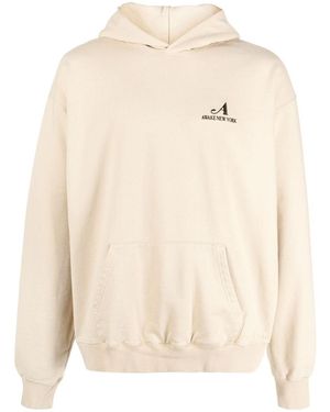 AWAKE NY Embroidered Logo Hoodie - Natural