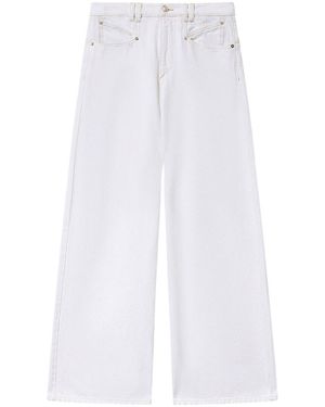 Isabel Marant Lemony Denim Jeans - White