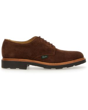 Paraboot Lace-Up Shoe "Verdon Velours Terra" - Brown