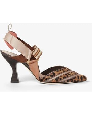 Fendi "colibrì" Slingback Pumps - Brown