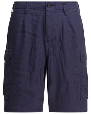 Nonnative Linen Cargo Shorts - Blue