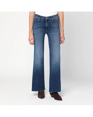 Mother Lil Doozy Fray Flared Jeans - Blue