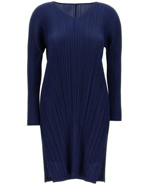 Pleats Please Issey Miyake 'Monthly Colors: February' Tunic - Blue
