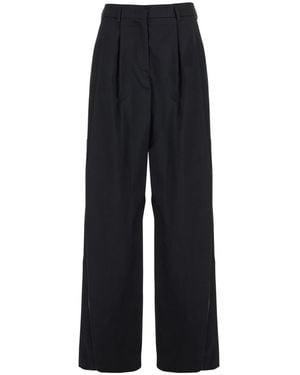 Plain Pants With Pences - Blue