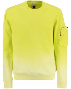 Premiata Crew-neck Sweatshirt With Logo - Yellow