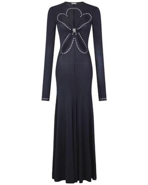 Rabanne Cut-out Evening Dress - Blue