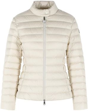 Moncler 'Igelle' Short Ivory Polyamide Down Jacket - Natural