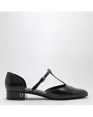 Ferragamo Ferragamo Ballerina T-Strap - Black