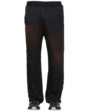 DIESEL Elastic Waist Pants With Side Pockets - Black