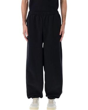 Arte' Heart Sweatpants With Logo - Black