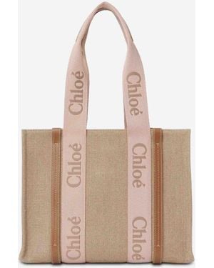 Chloé Woody Tote Bag - Natural
