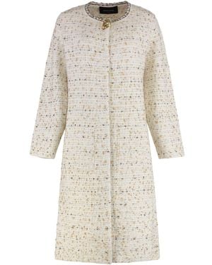 Fabiana Filippi Wool-Blend Cardigan - White