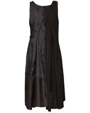 Maison Margiela Virgin Wool Midi Dress - Black