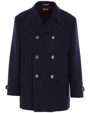 Brunello Cucinelli Coats - Blue