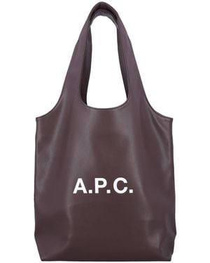 A.P.C. Ninon Small Tote Bag - Purple