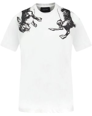 Simone Rocha Hare Illustration T Shirt - White