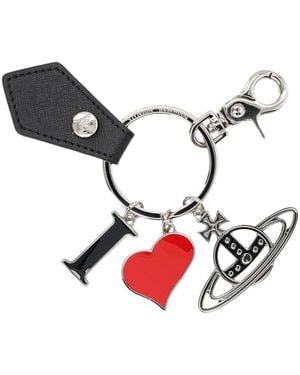 Vivienne Westwood I Love Orb Keyring - White