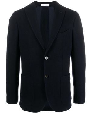 Boglioli Single-Breasted Wool Blazer - Blue