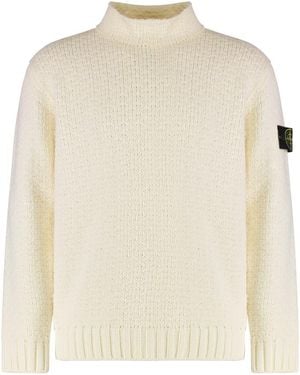 Stone Island Cotton Jumper - White