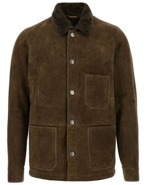 Giorgio Brato Suede Sheepskin - Green