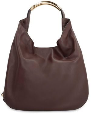 Moschino Leather Handbag - Brown