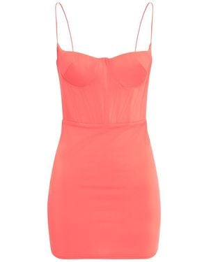 Alex Perry Mini Dress In Technical Fabric - Pink