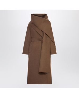 Max Mara Hazelnut Wrap Coat - Brown