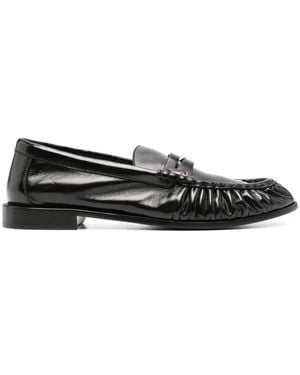 Saint Laurent Le Loafer Supple In Shiny Leather Shoes - Black