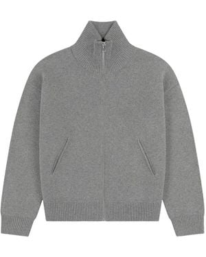 Axel Arigato "Core Zip-Up" Sweater - Gray