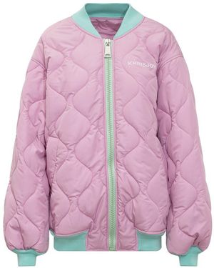 Khrisjoy Oversize Bomber Jacket - Pink