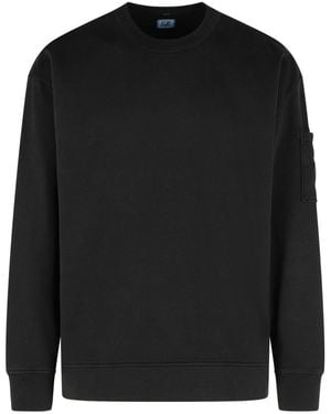 C.P. Company 'emerized' Black Cotton Sweatshirt