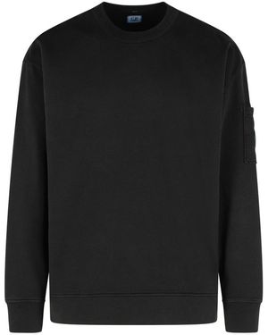 C.P. Company 'emerized' Black Cotton Sweatshirt