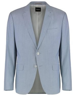 BOSS Virgin Wool Blend Two-Pieces Suit - Blue