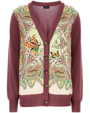 【送料&関税込】Etro Cardigan ETRO Oversized jacquard-knit wool-blend cardigan | NET-A-PORTER