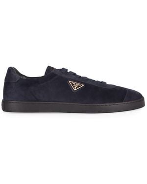 Prada Suede Low-top Sneakers - Black