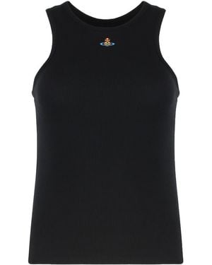 Vivienne Westwood Ribbed Tank Top - Black