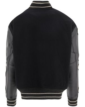 Kapital I-Five Varsity Bomber Jacket in Black for Men | Lyst UK