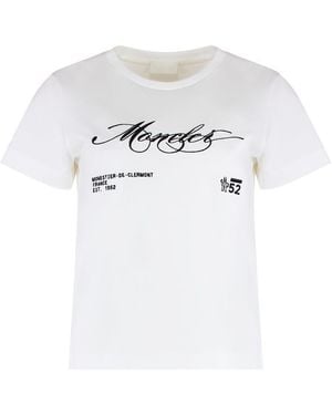 Moncler Cotton Crew-neck T-shirt - White