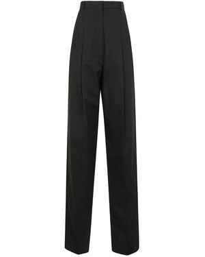Sportmax Leone Pences Cotton Pants - Black