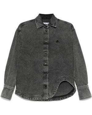 The Attico Embroidered Shirt - Grey