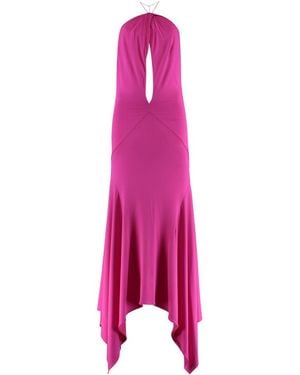 The Attico Stretch Viscose Dress - Pink