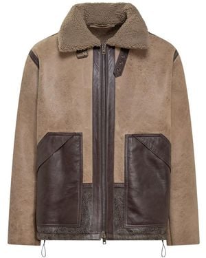 Salvatore Santoro Leather Jacket - Brown