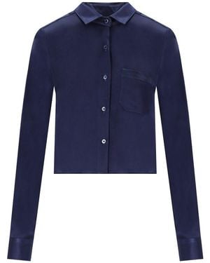 Cruna Dafne Cropped Shirt - Blue