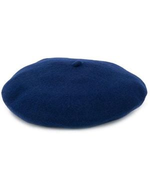 Celine Robert Knitted Beret Hat - Blue